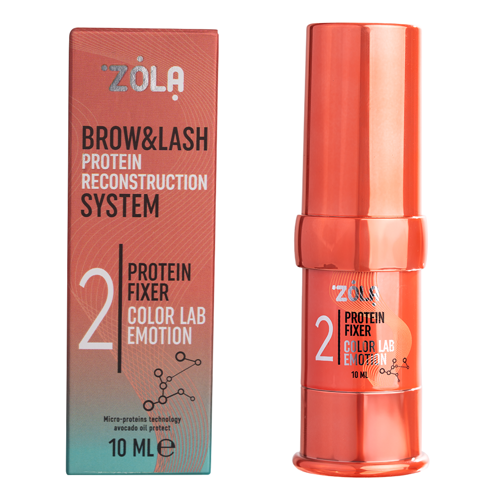 ZOLA Color Lab Emotion 02 Protein Fixer | Brow & Lash Lamination Step 2, 10 ml