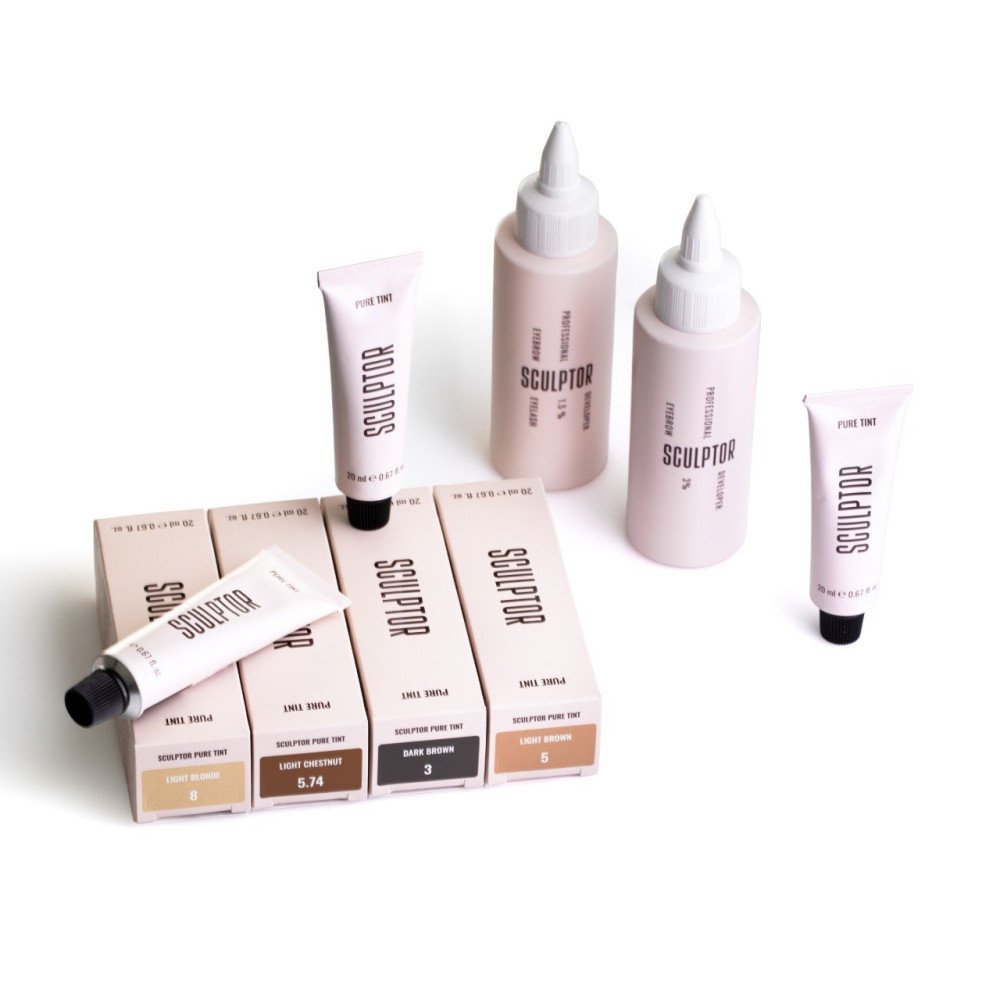 SCULPTOR Cream Developer for Eyelash & Eyebrow Tinting, PURE TINT 3% 1,8% 100 ml