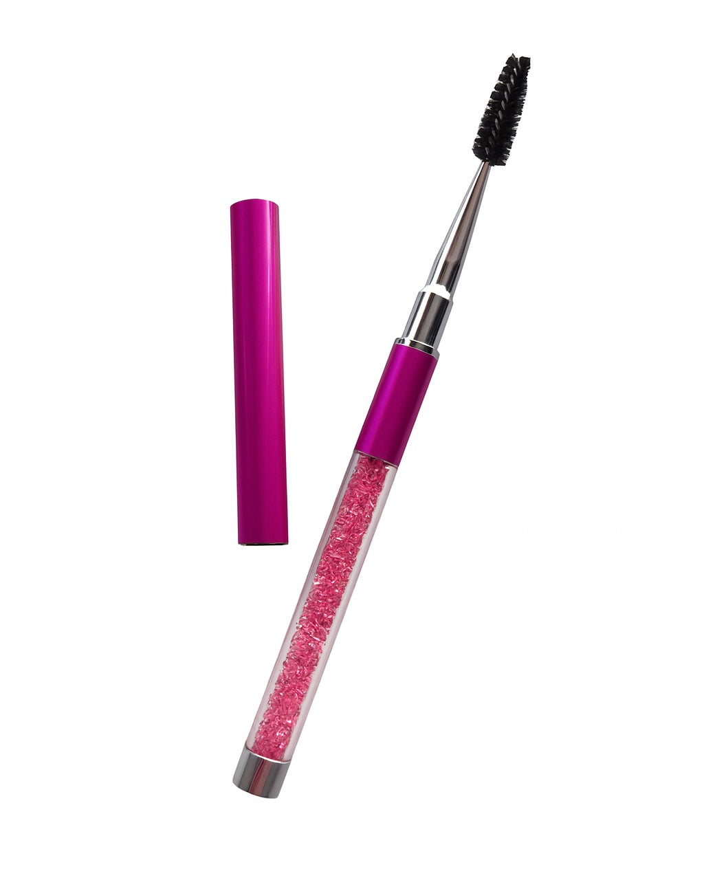Diamond Eyelash Brush, Raspberry Nylon