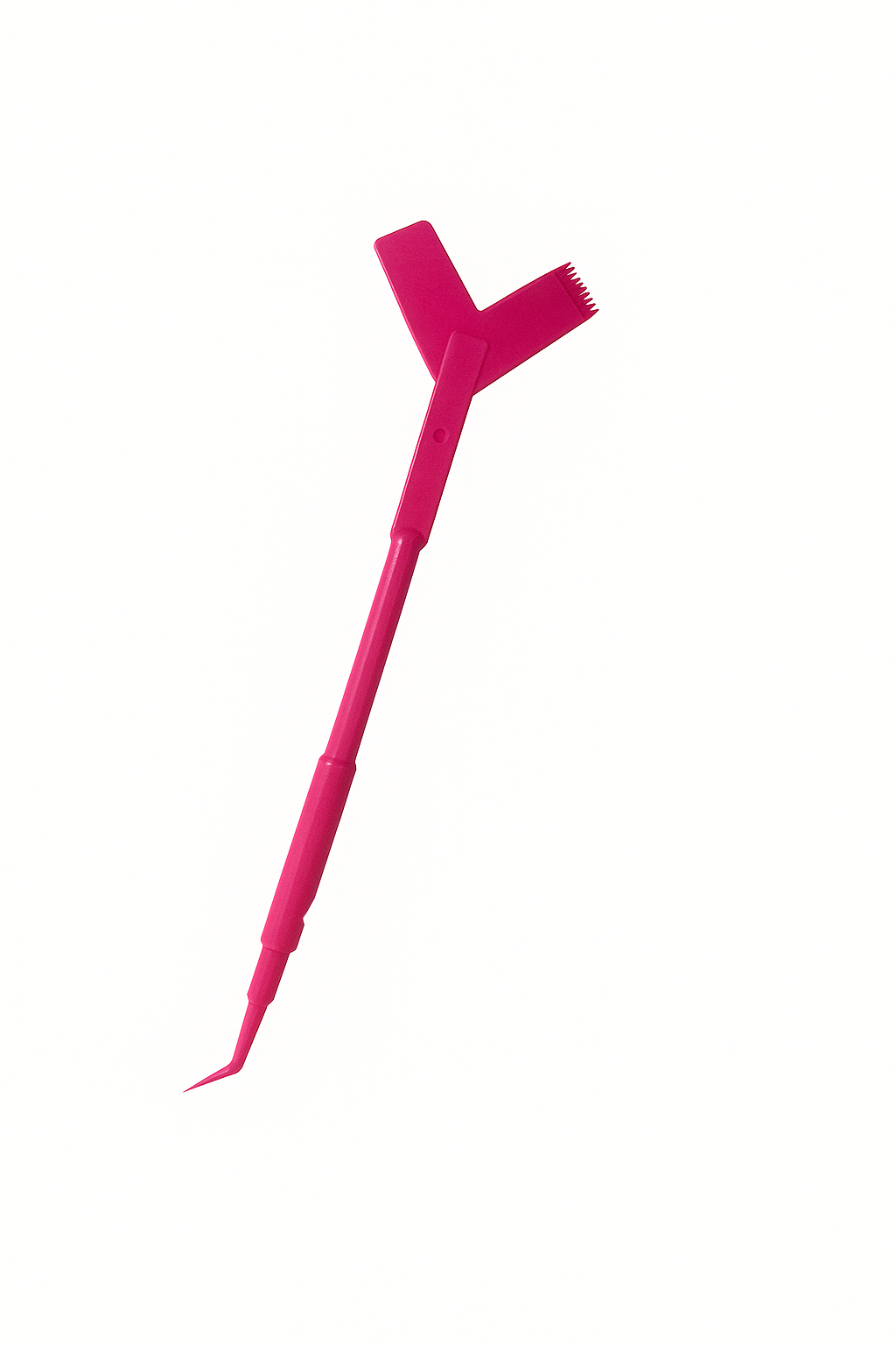 Multifunctional plastic tool for lash lamination — raspberry color