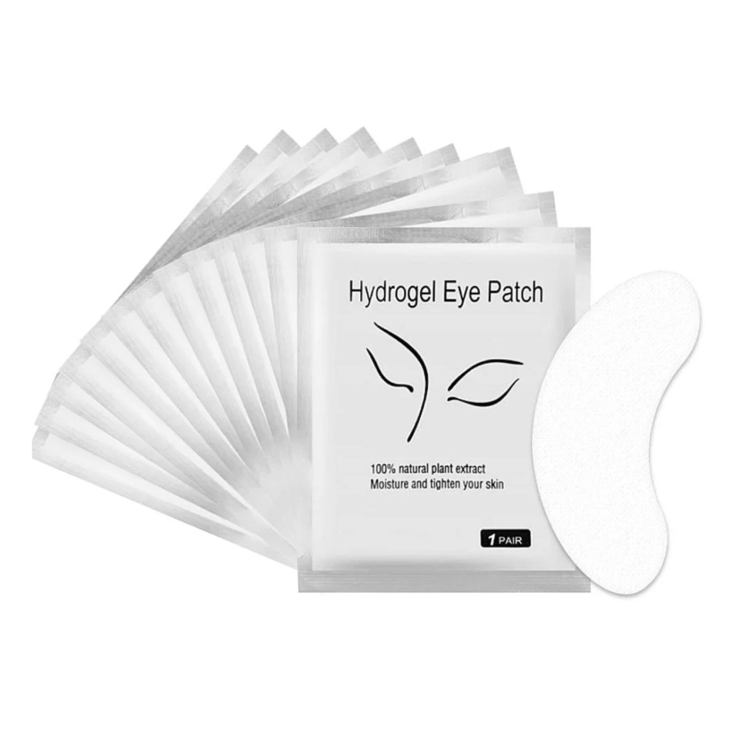 Eyelash Extension Eye Pads Hydrogel for Lash Extensions SILVER 50 Pairs