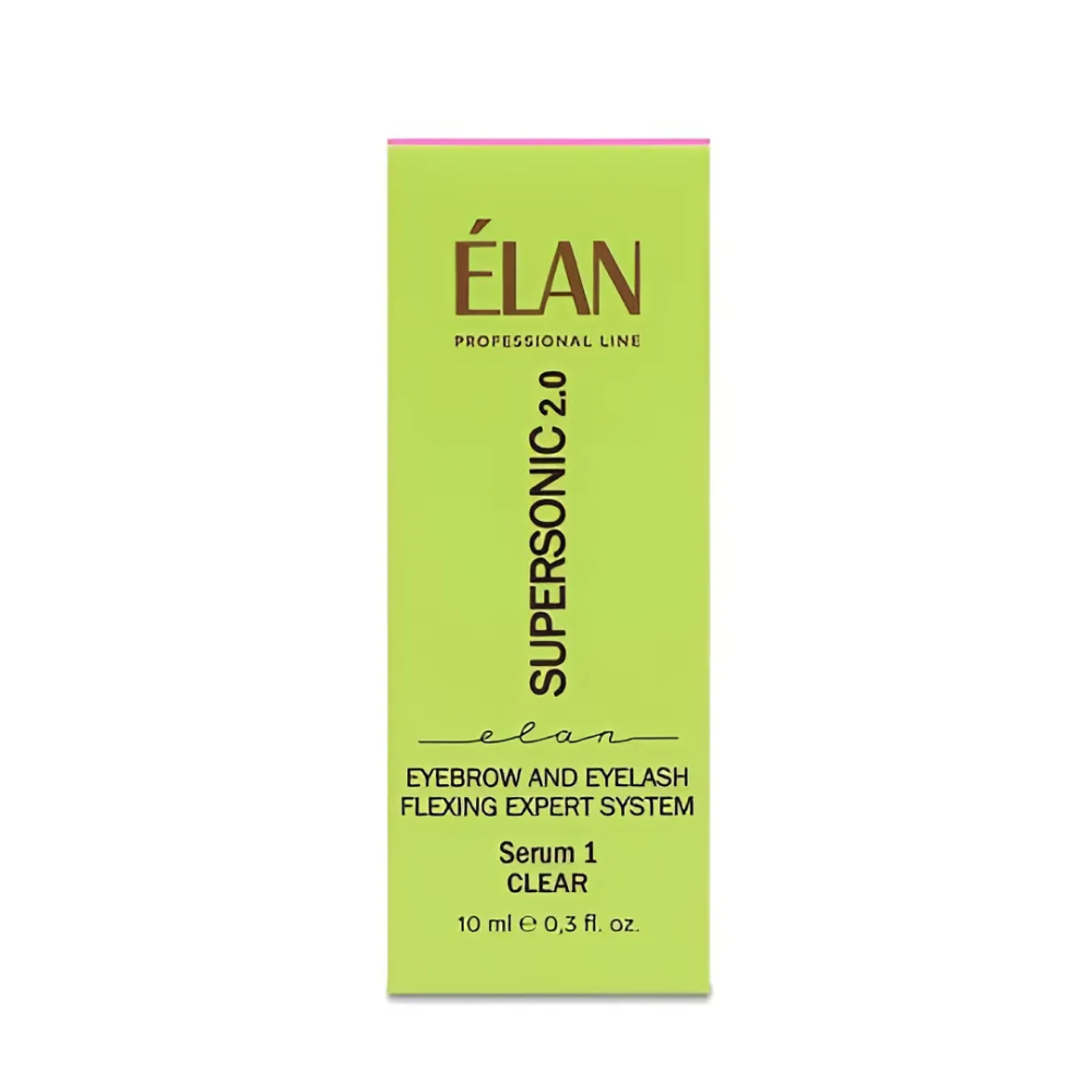ELAN SUPERSONIC SERUM 1 CLEAR 2.0 EXPERT SYSTEM FOR EYEBROW AND EYELASH FLEXING 10ml