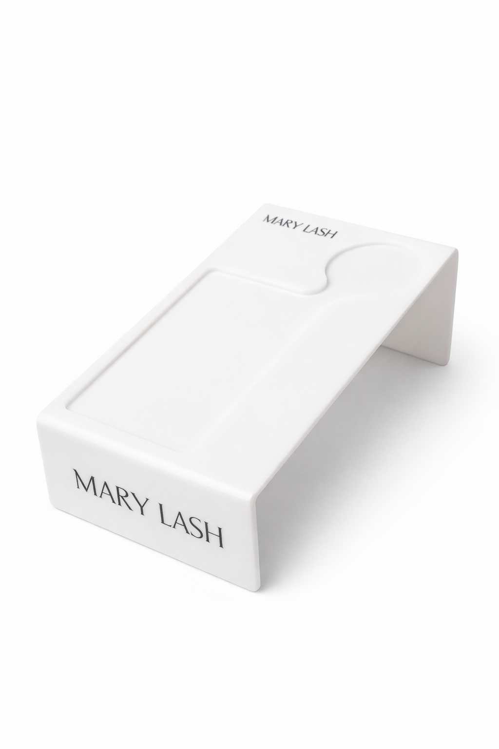 MARY LASH Ergonomic Acrylic Lash Tray Stand with Arm Support