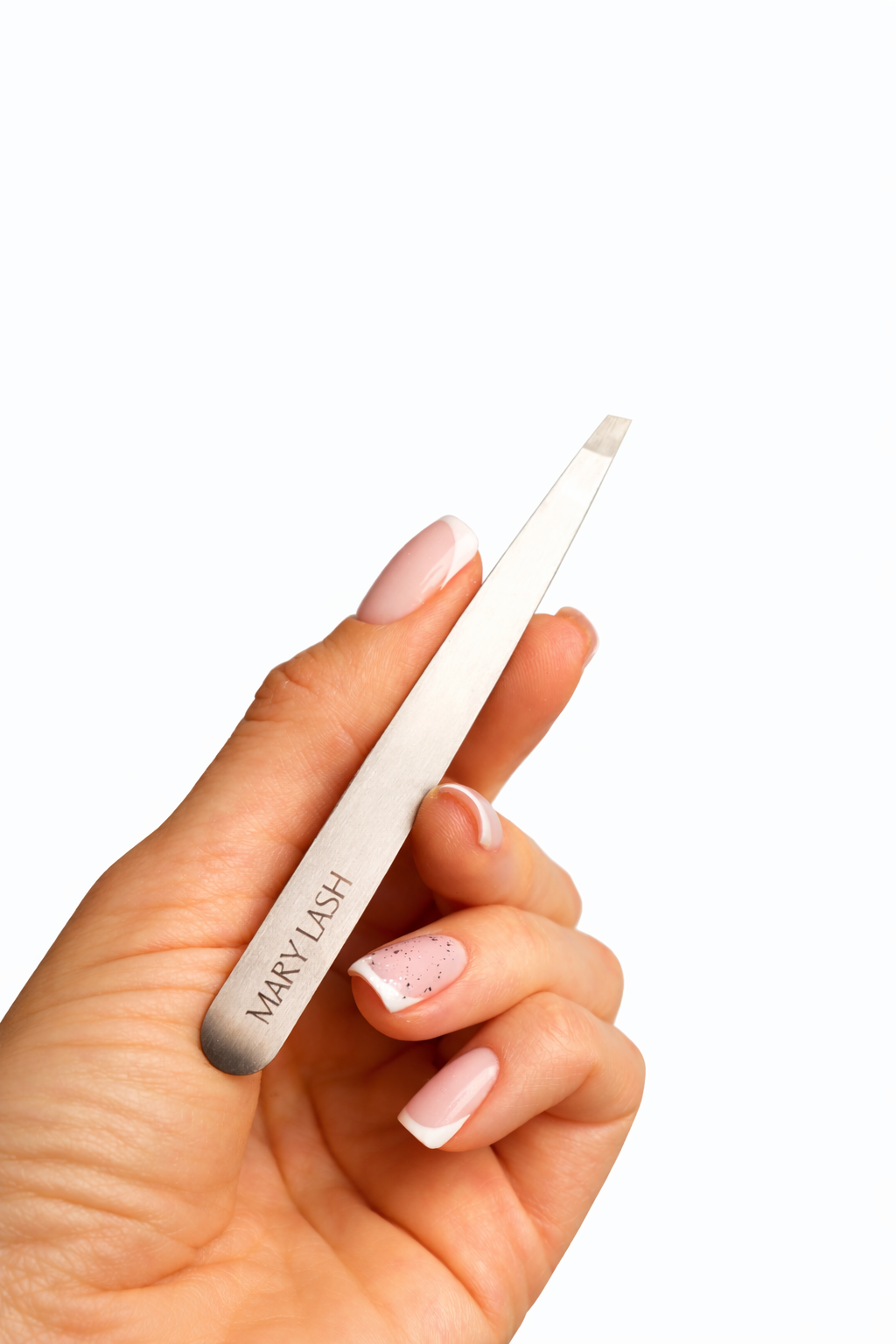 MARY LASH Eyebrow tweezers professional SILVER