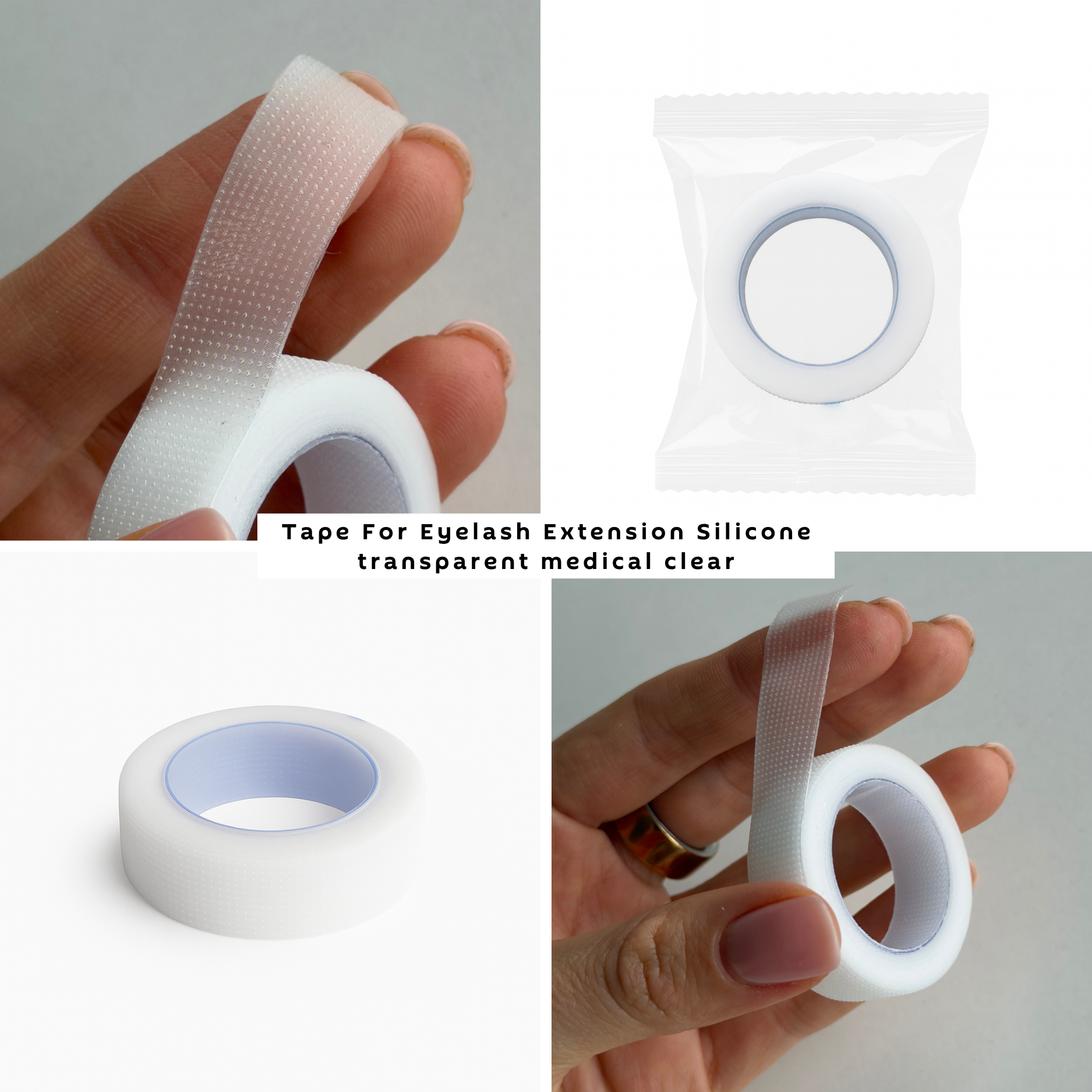 Tape For Eyelash Extension Silicone transparent medical clear