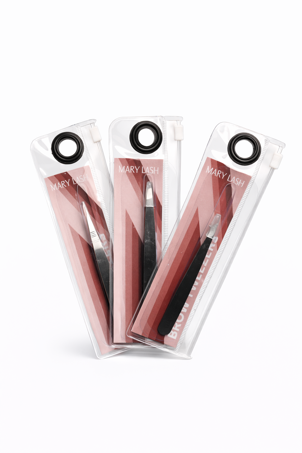 MARY LASH Eyebrow tweezers professional SILVER