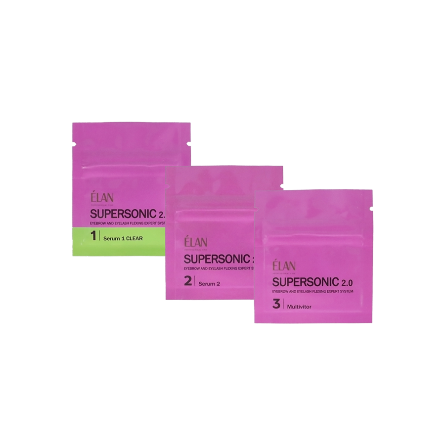 ELAN SUPERSONIC 2.0 Brow Lamination and Lash Lift Set in sachets