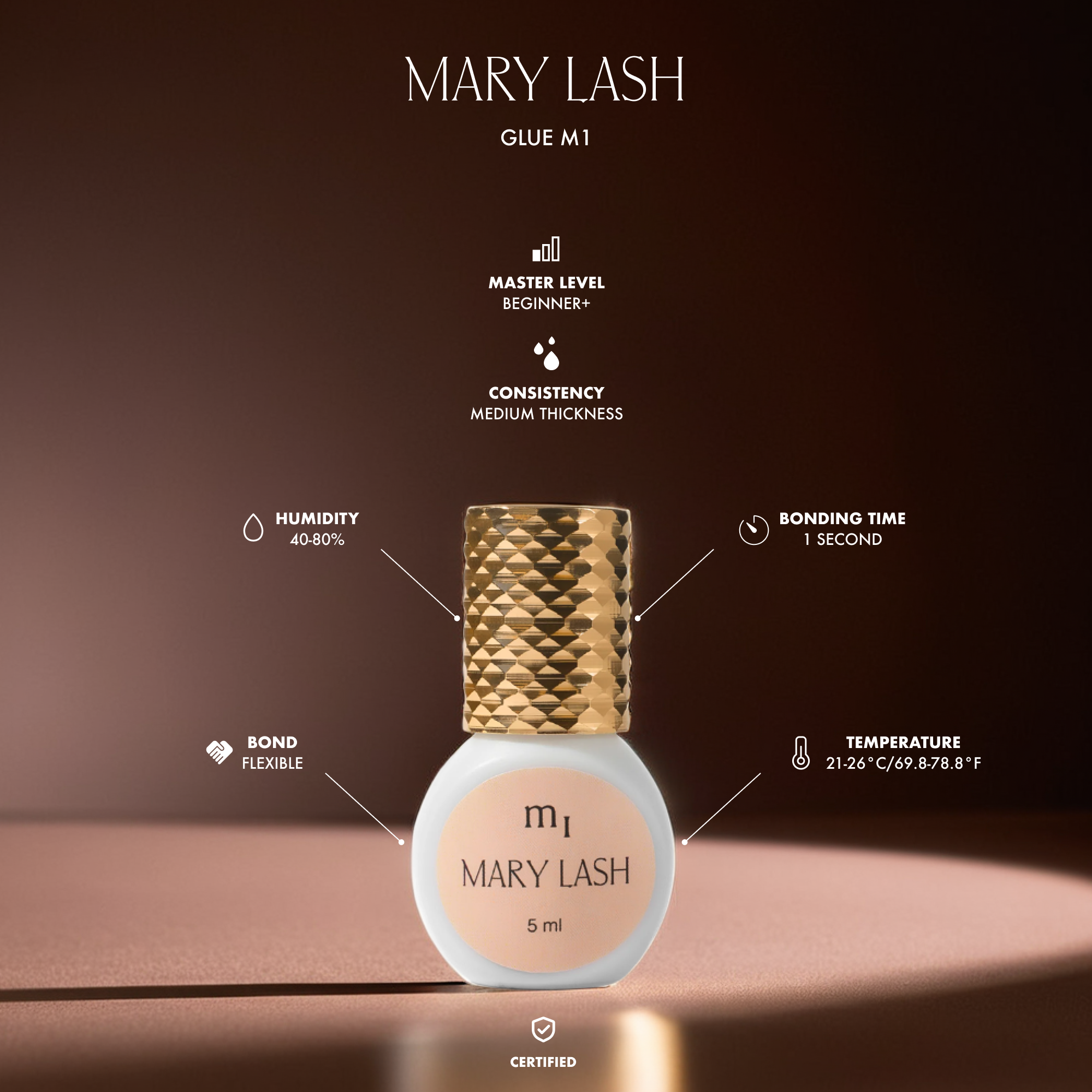 MARY LASH Glue m1 - Fast Lash Extension Adhesive