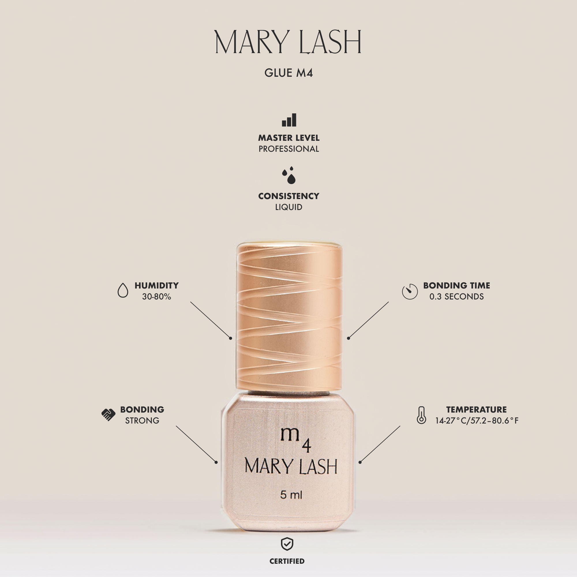 MARY LASH Glue m4 - Fast Lash Extension Adhesive