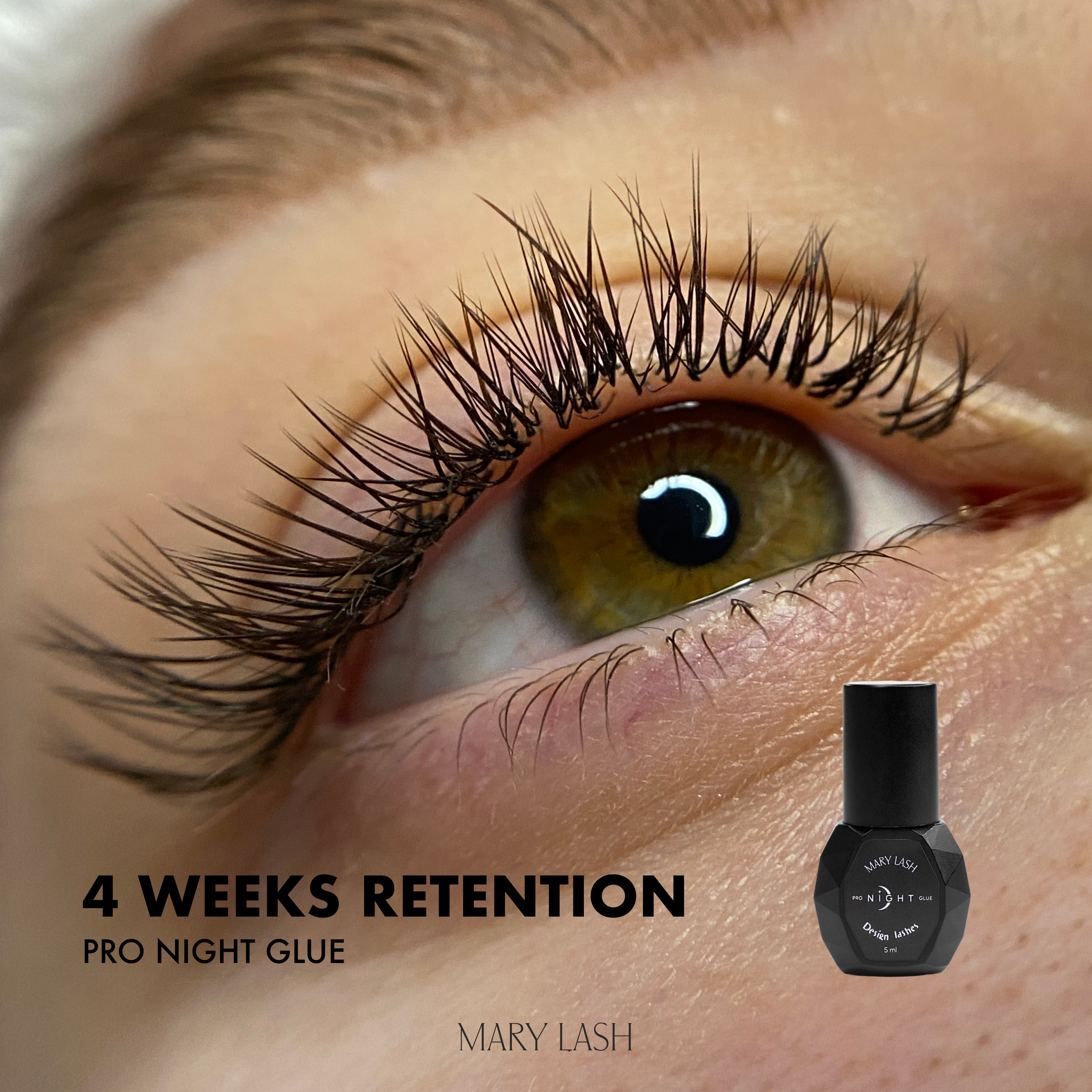 MARY LASH & Design NIGHT 5 ml - Lashes Fast Lash Extension Adhesive / Glue 0,3sec