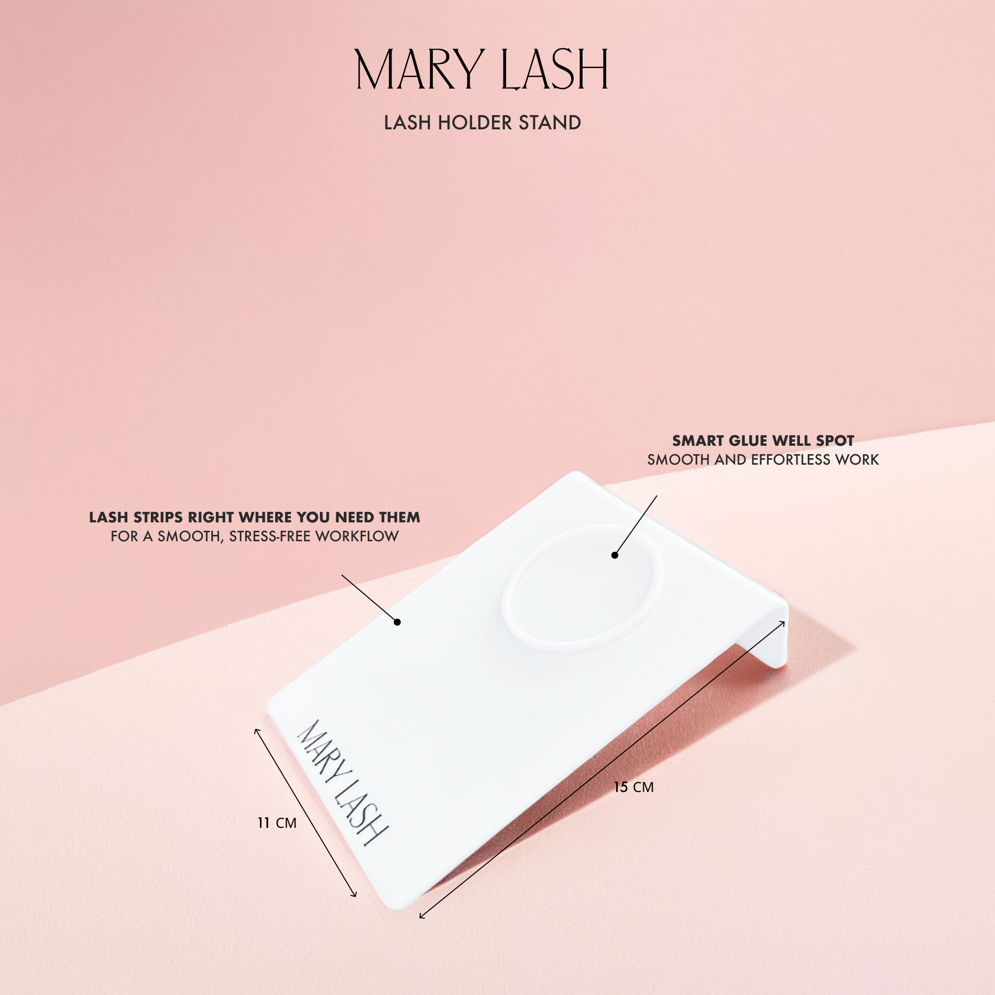 MARY LASH Acrylic Lash Holder-stand