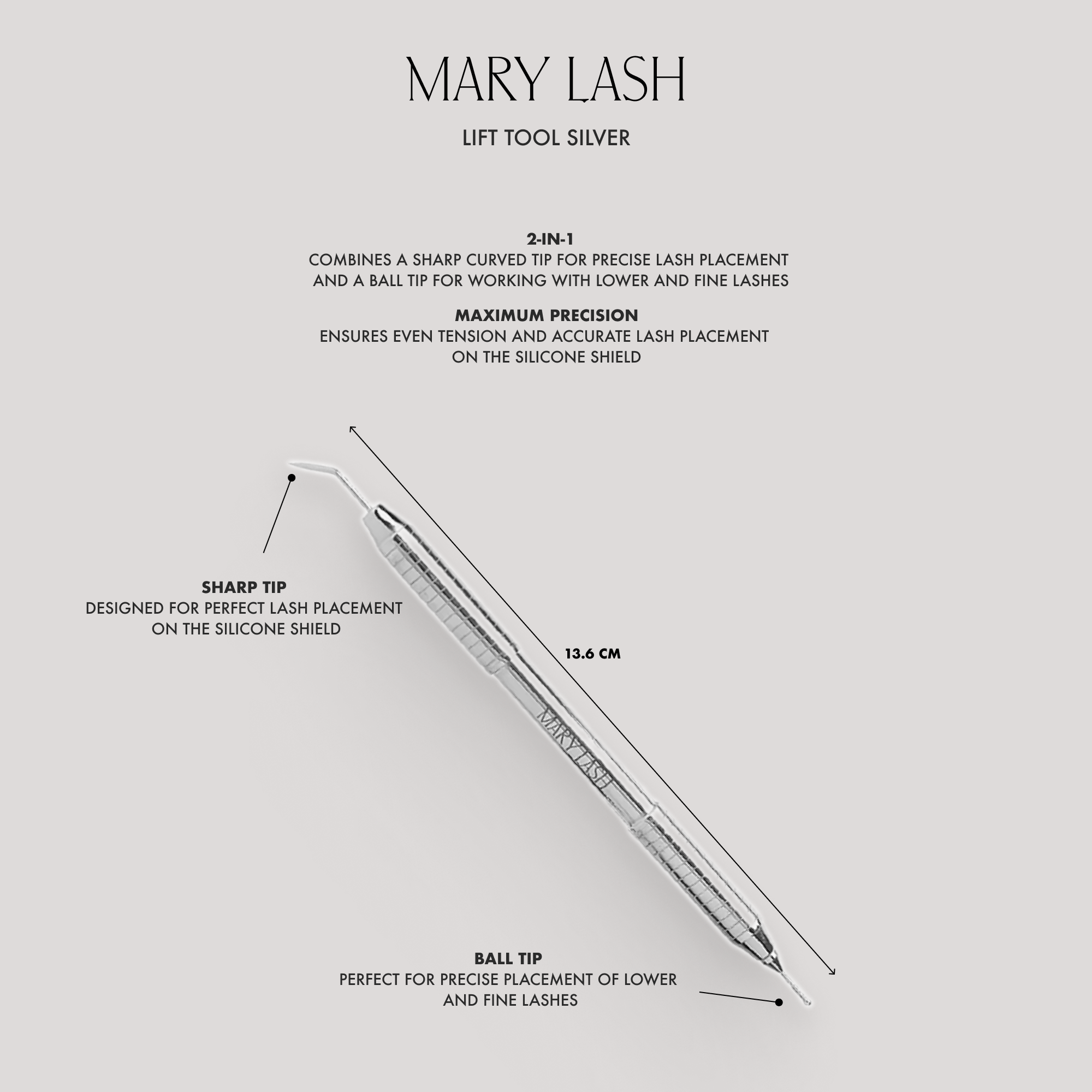 MARY LASH Lash Lift Tool Silver
