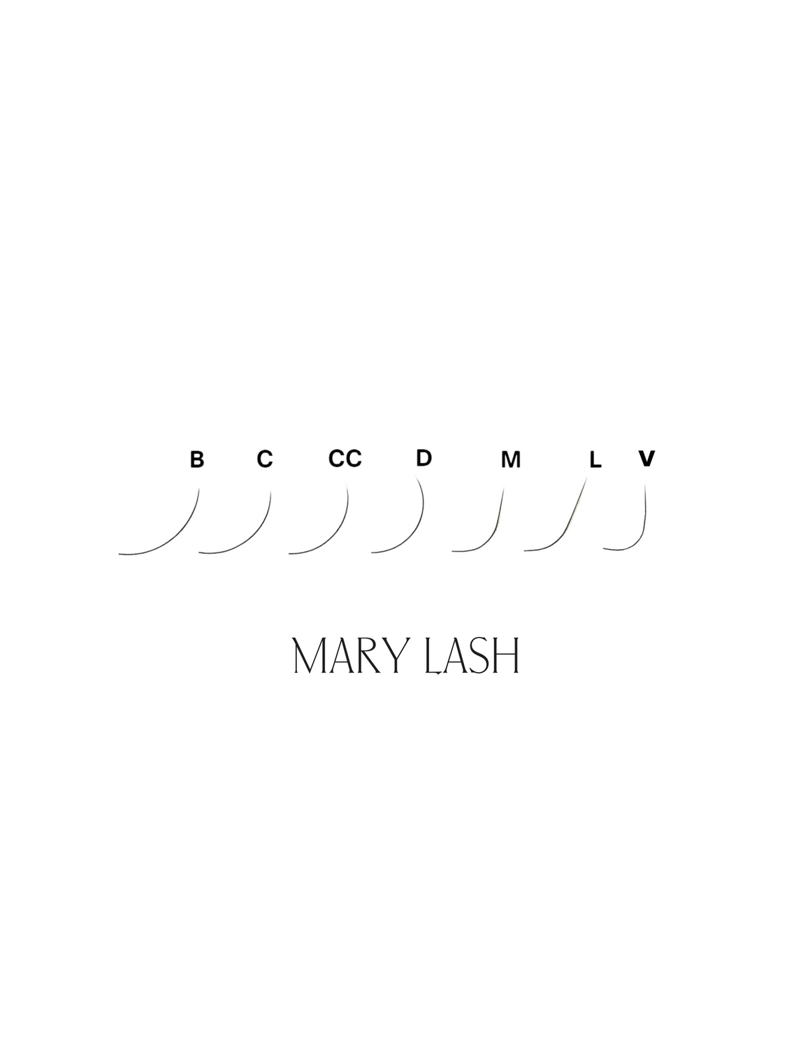 MARY LASH Black Volume Lashes 0,07 20 Lines