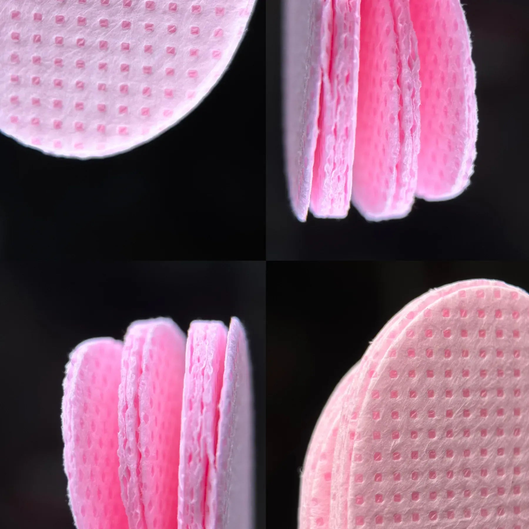 Perforated Lint-Free Wipes Pink Hearts 200pcs | Lash & Brow Professional Use