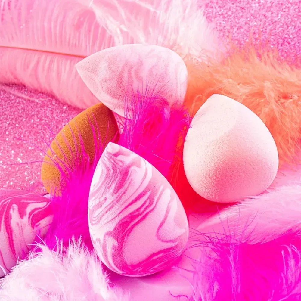 ZOLA Super Soft Pink and White Droplet Sponge