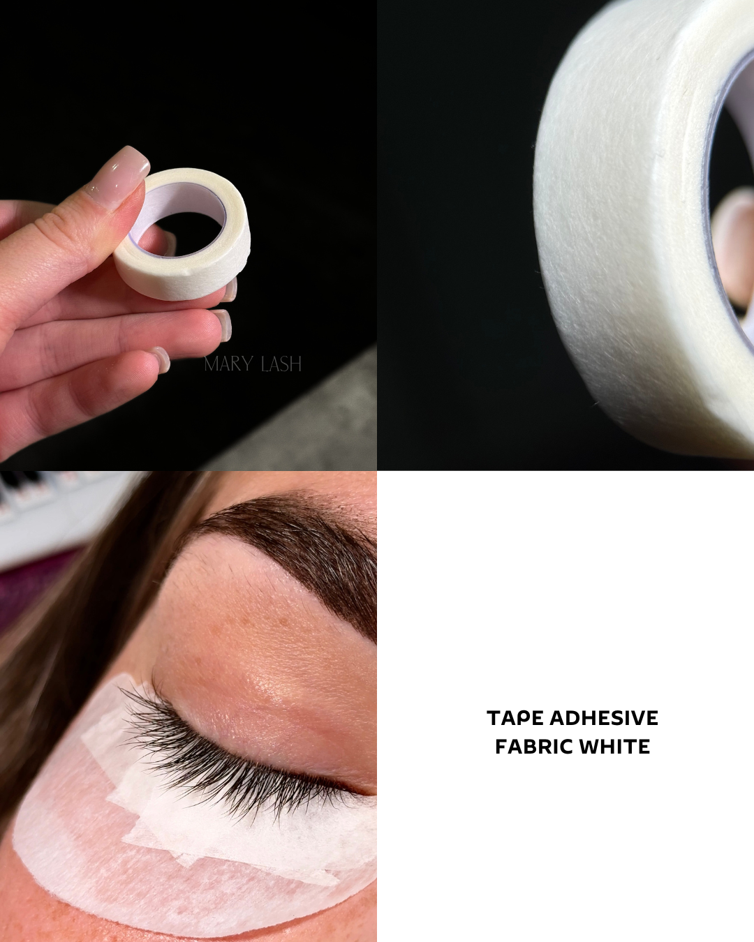 Tape Adhesive Fabric White For Eyelash Extension Supply (5 Rolls)