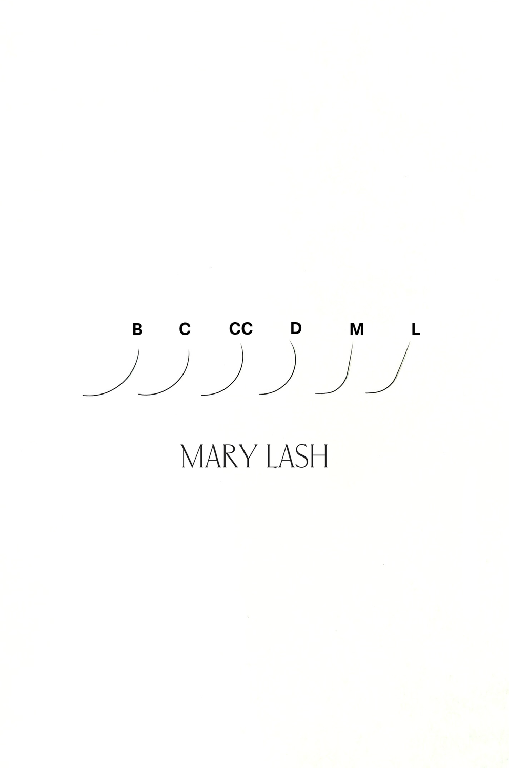 MARY LASH Black Classic Lashes 0.1 20 Lines