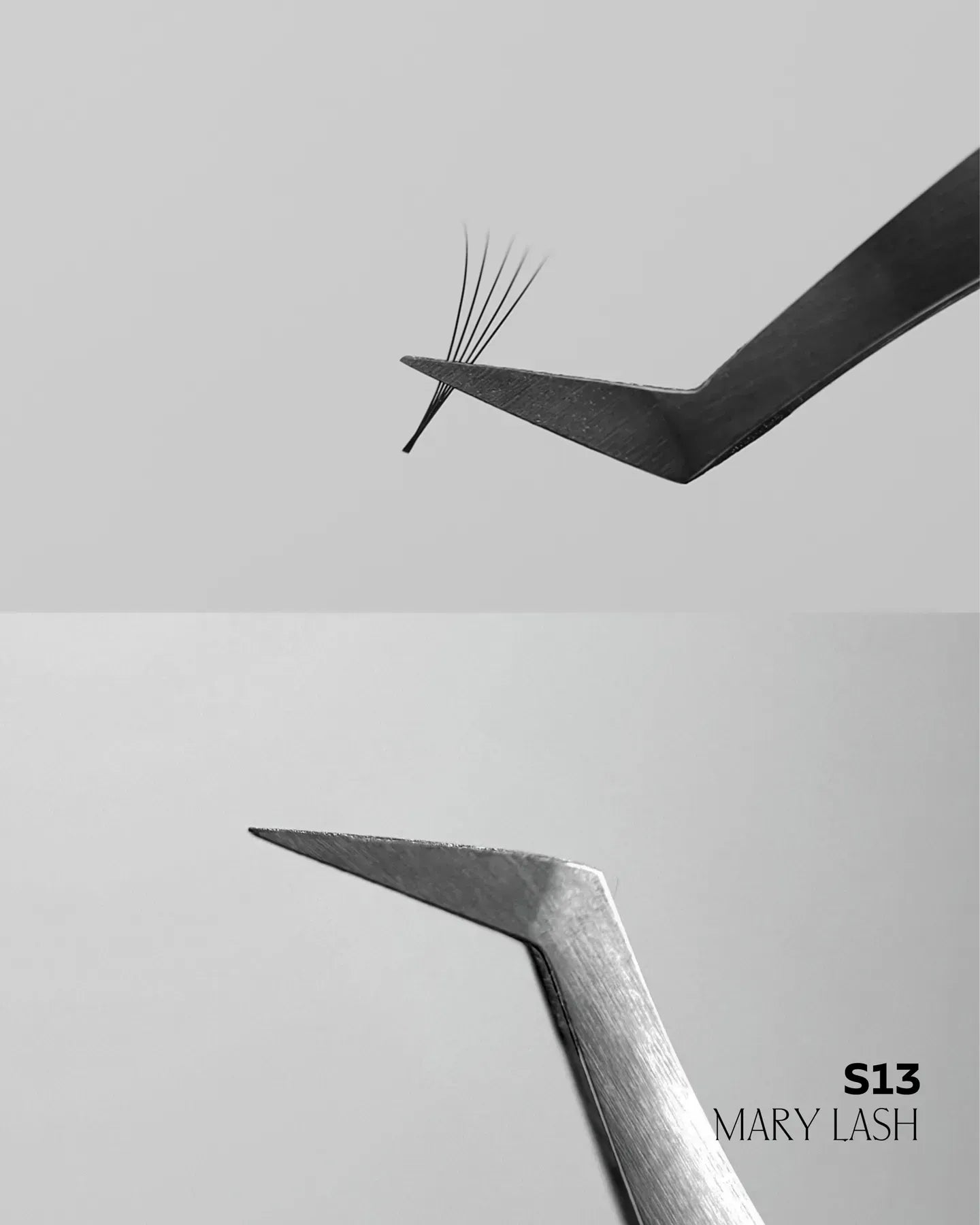 MARY LASH Diamond Coated Curved Volume Lash Tweezers | Professional Lash Extension Tool