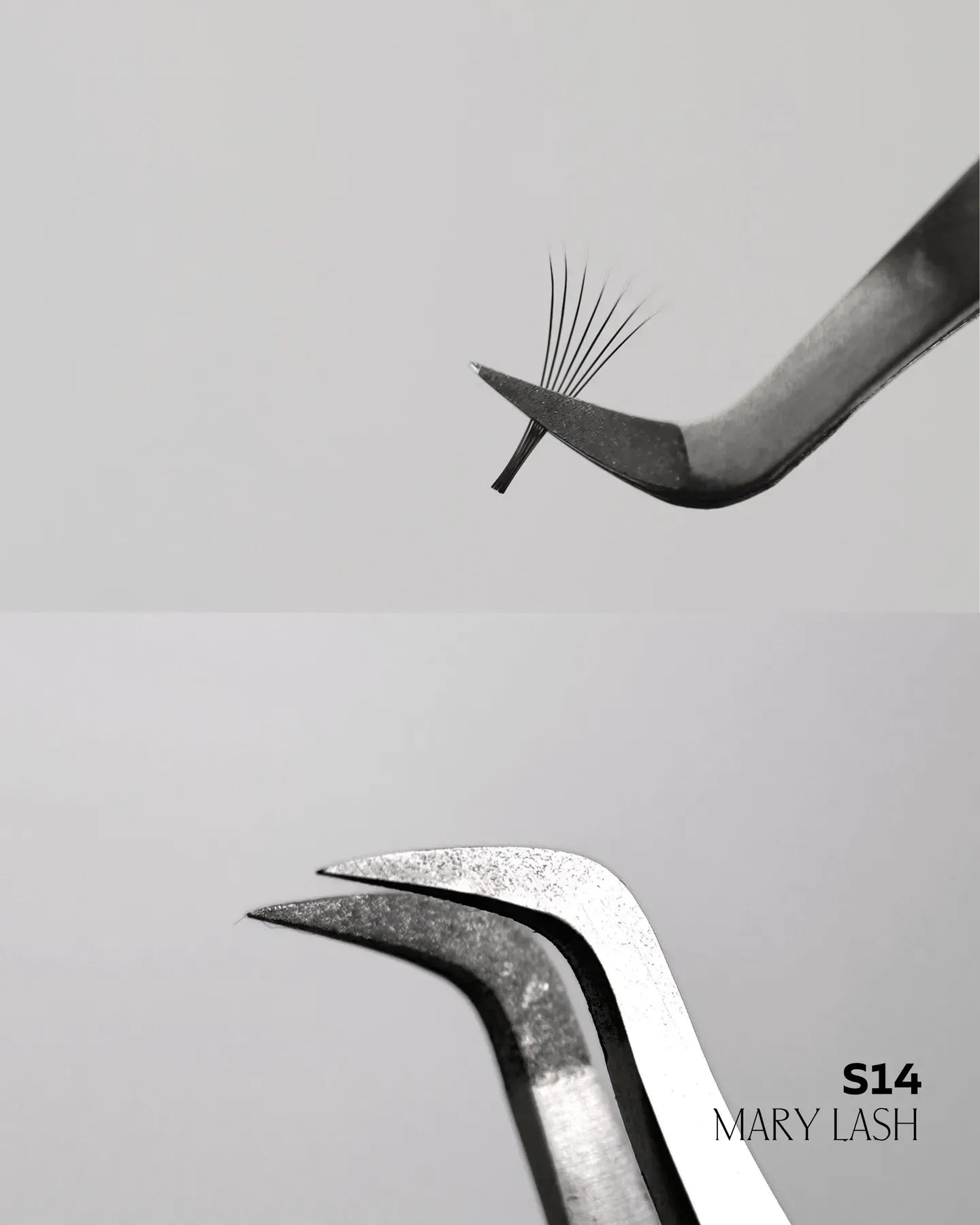MARY LASH Diamond Coated Curved Volume Lash Tweezers | Professional Lash Extension Tool