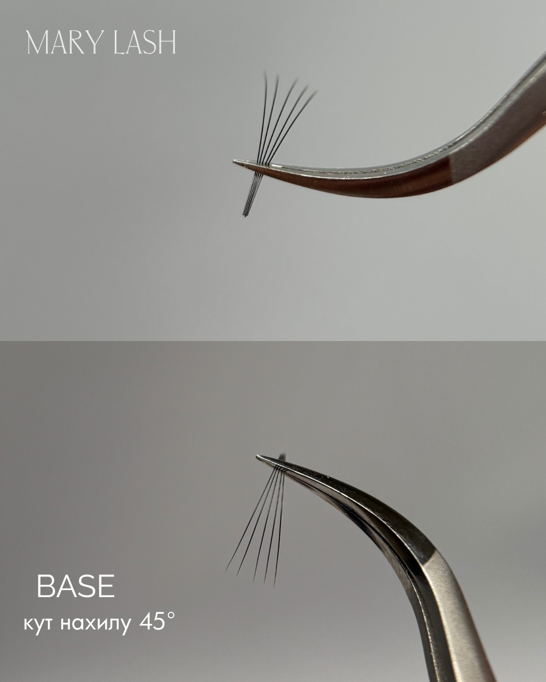 MARY LASH BASE Curved Lash Extension Tweezers