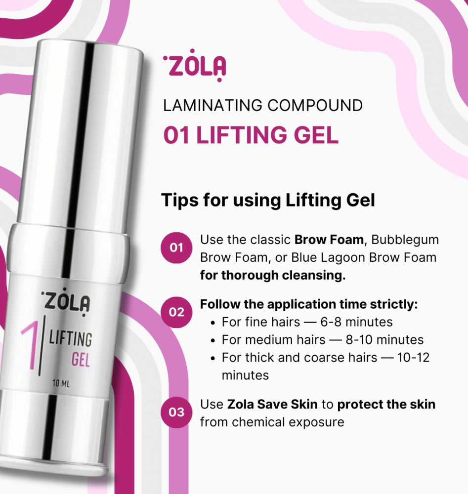 ZOLA Brow & Lash Lamination System Silver 3 x 10ml | Professional Lamination Kit