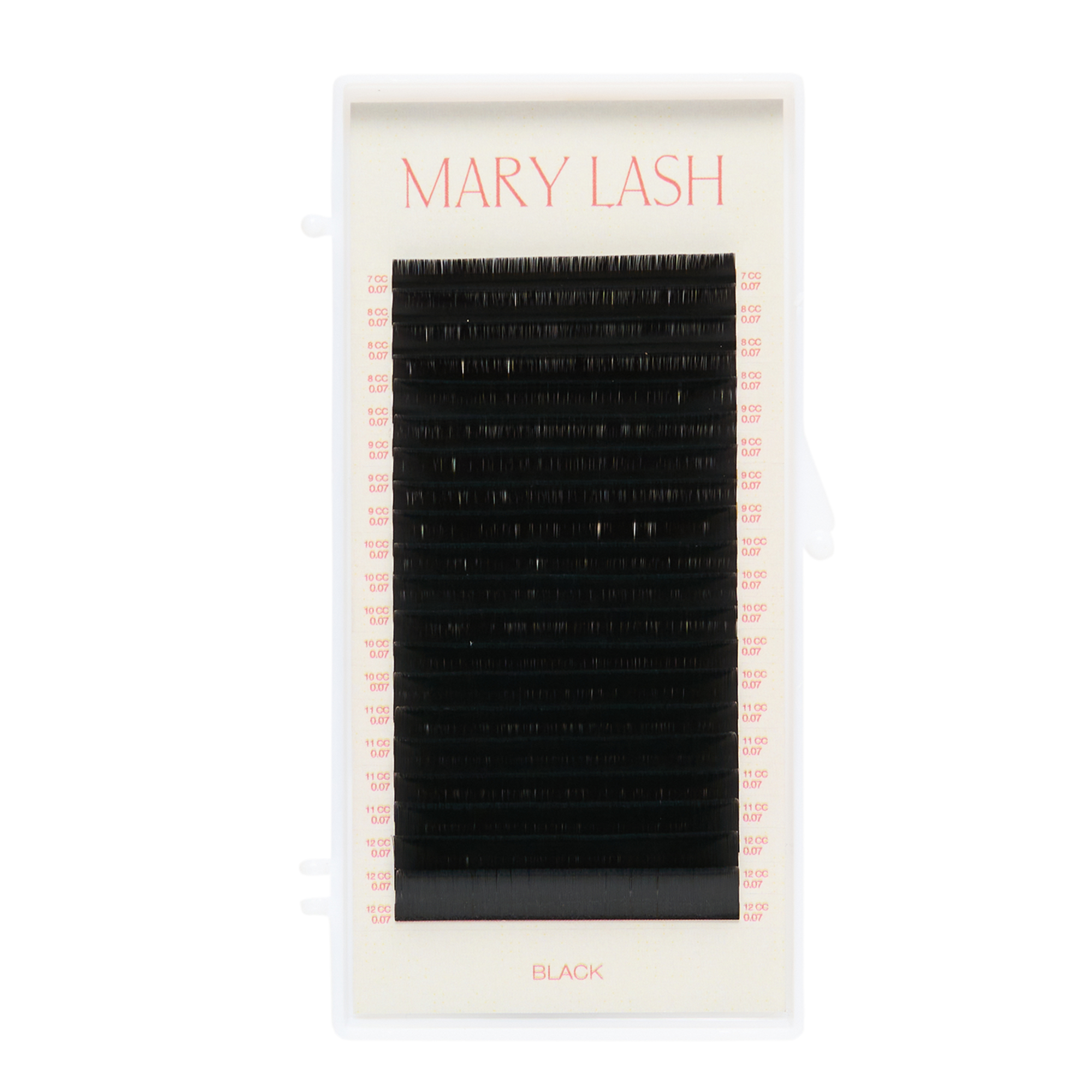 MARY LASH Black Volume Lashes 0,07 20 Lines