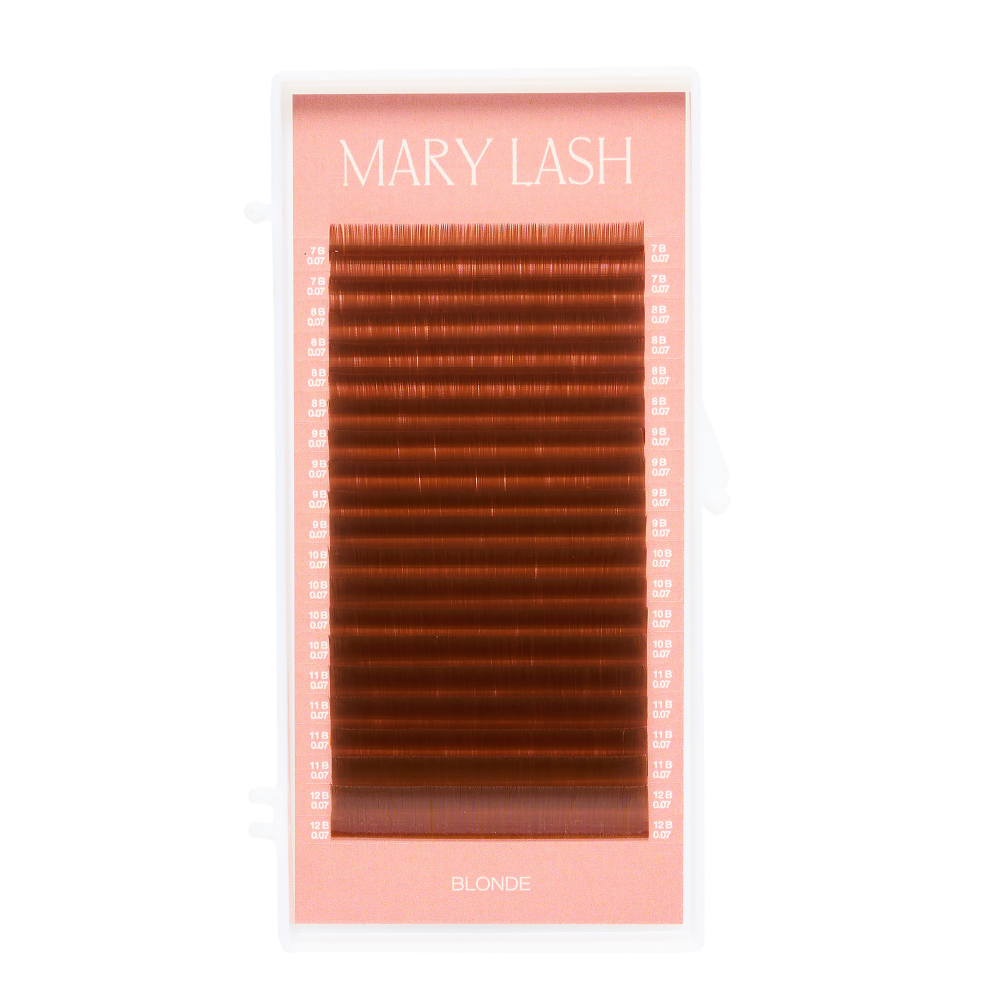 MARY LASH Blond Honey Brown Volume Lashes 0,07 20 Lines