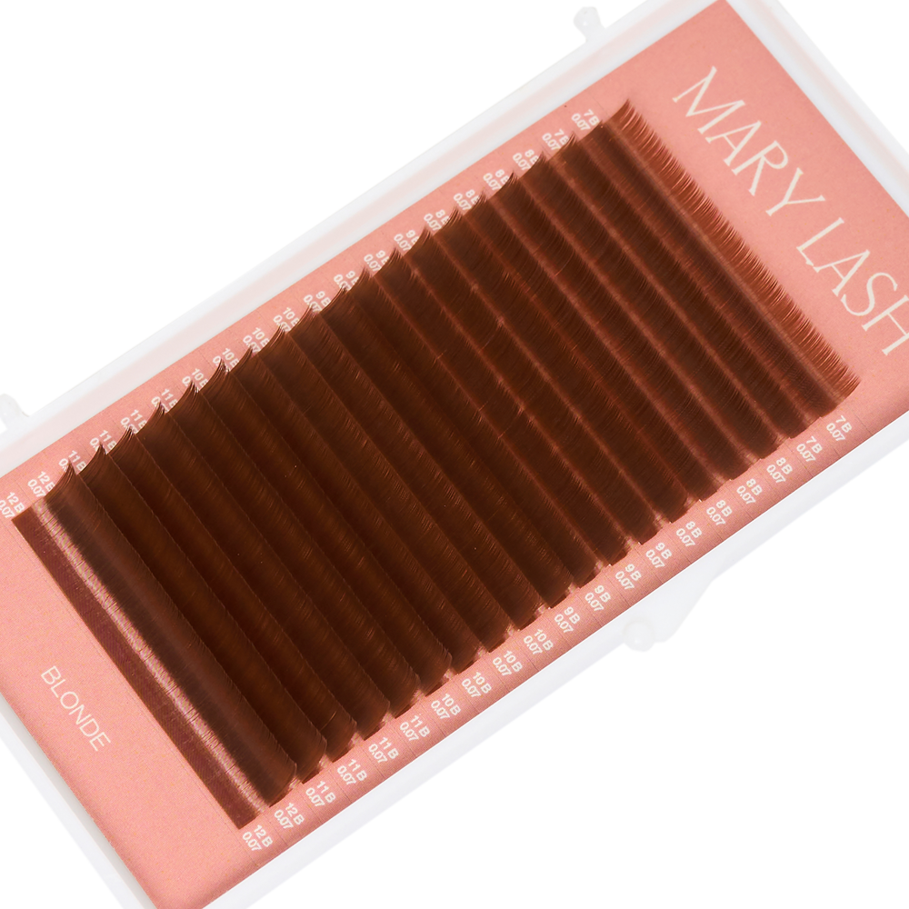 MARY LASH Blond Honey Brown Volume Lashes 0,07 20 Lines