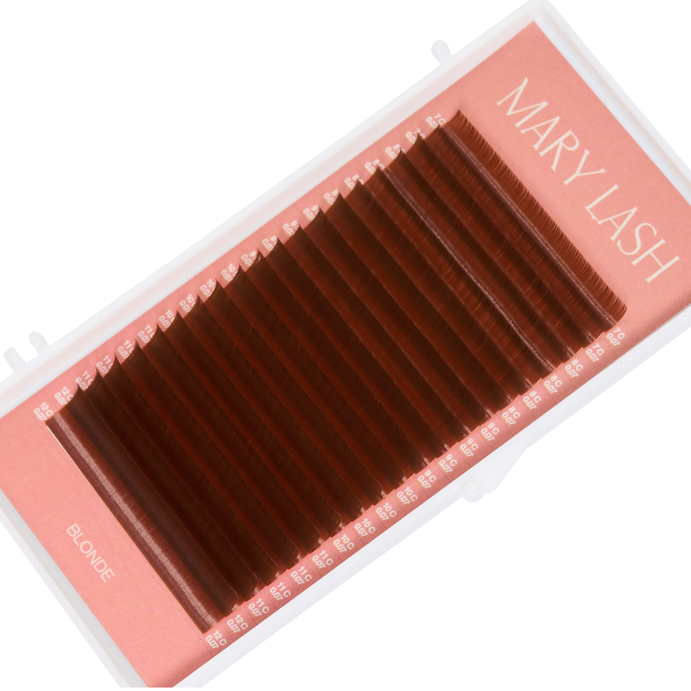 MARY LASH Blond Honey Brown Volume Lashes 0,07 20 Lines