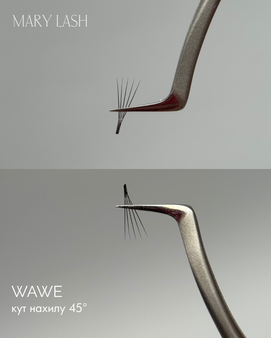 MARY LASH WAWE Curved Lash Extension Tweezers | Upper & Lower Lash Tweezers