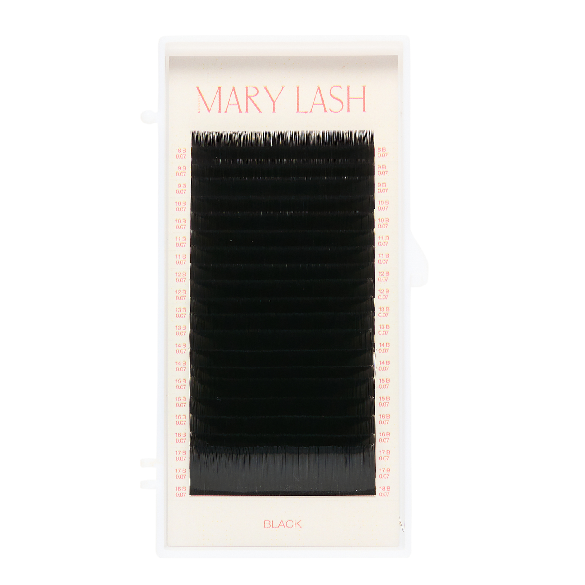 MARY LASH Black Volume Lashes 0,07 20 Lines