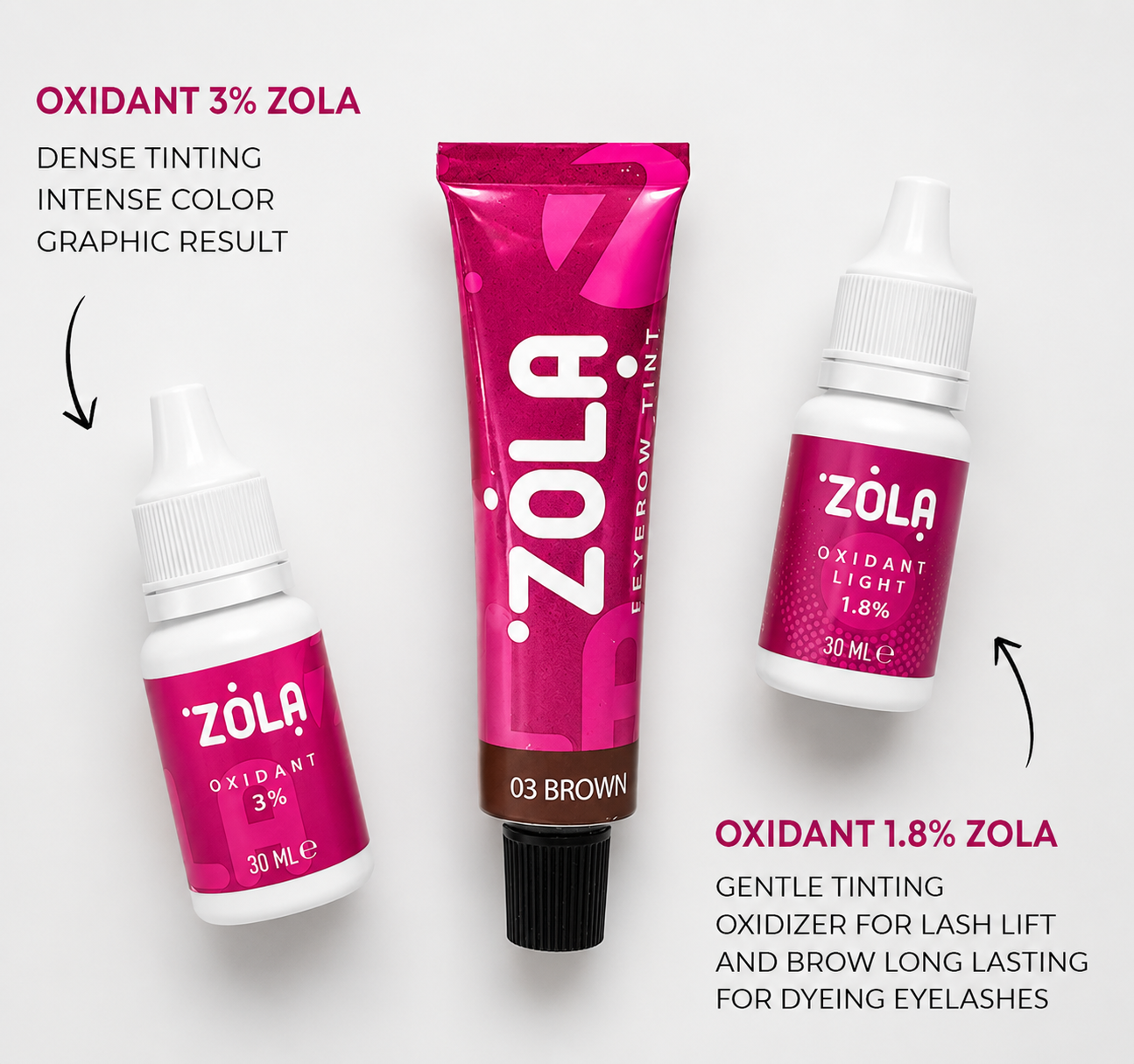 ZOLA Eyelash & Eyebrow Tint Developer 1.8% | Professional Oxidant