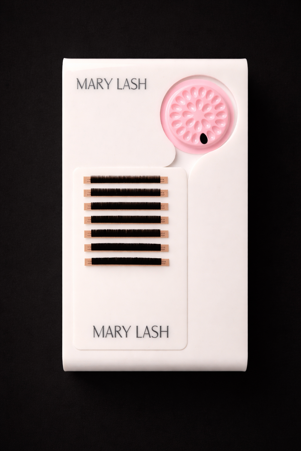 MARY LASH Ergonomic Acrylic Lash Tray Stand with Arm Support