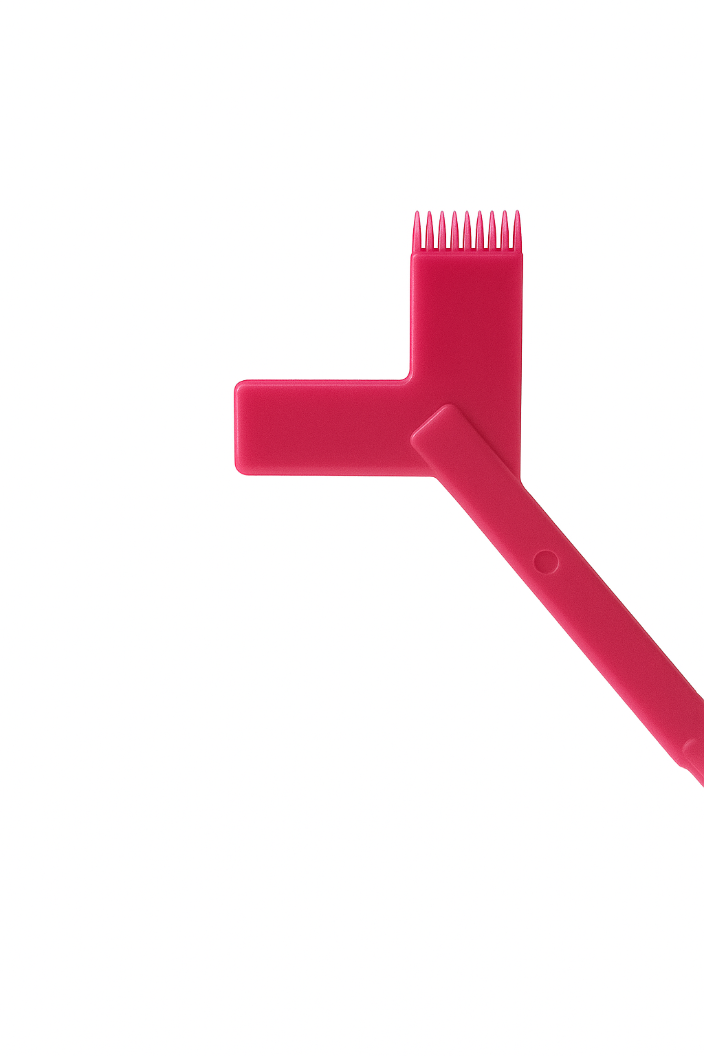 Multifunctional plastic tool for lash lamination — raspberry color