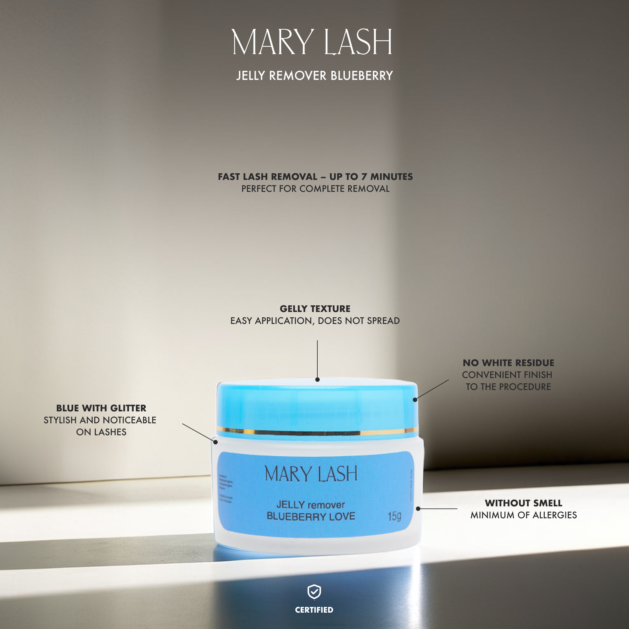 MARY LASH Jelly-remover BLUEBERRY LOVE