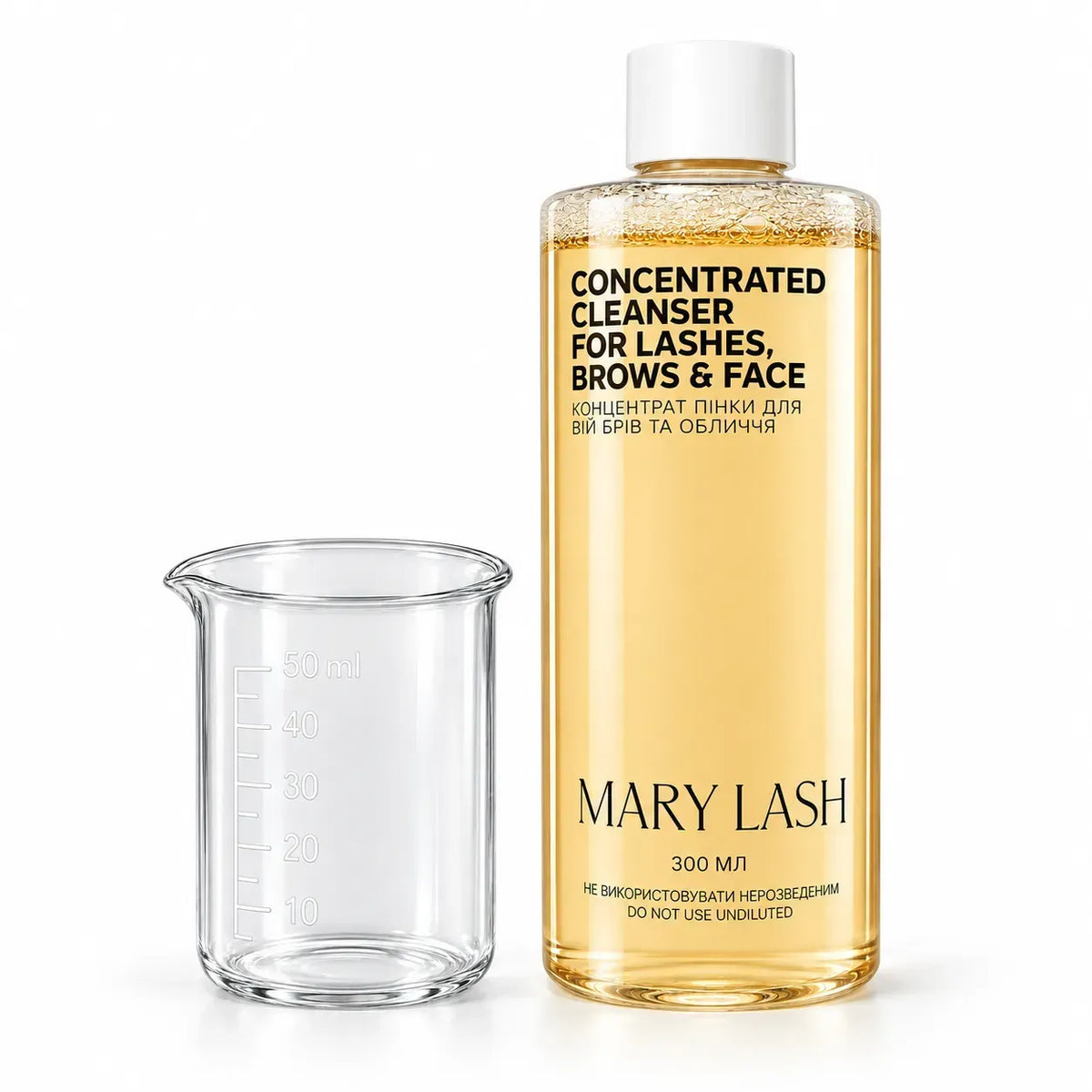 MARY LASH Lash Shampoo Concentrate 300ml | Lash, Brow & Face Cleanser