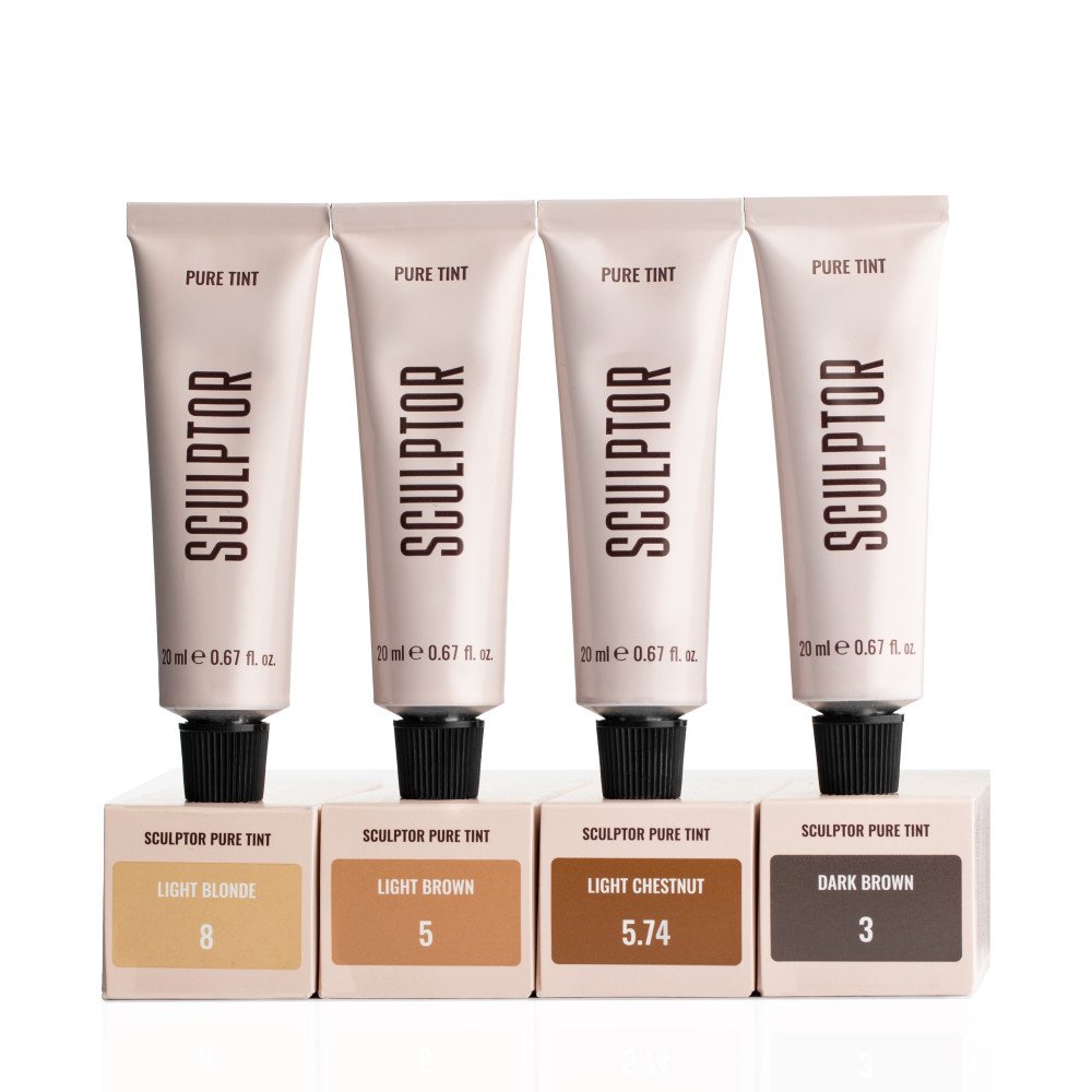 SCULPTOR Cream dye for brows and lashes, PURE TINT DARK BROWN 20 ml