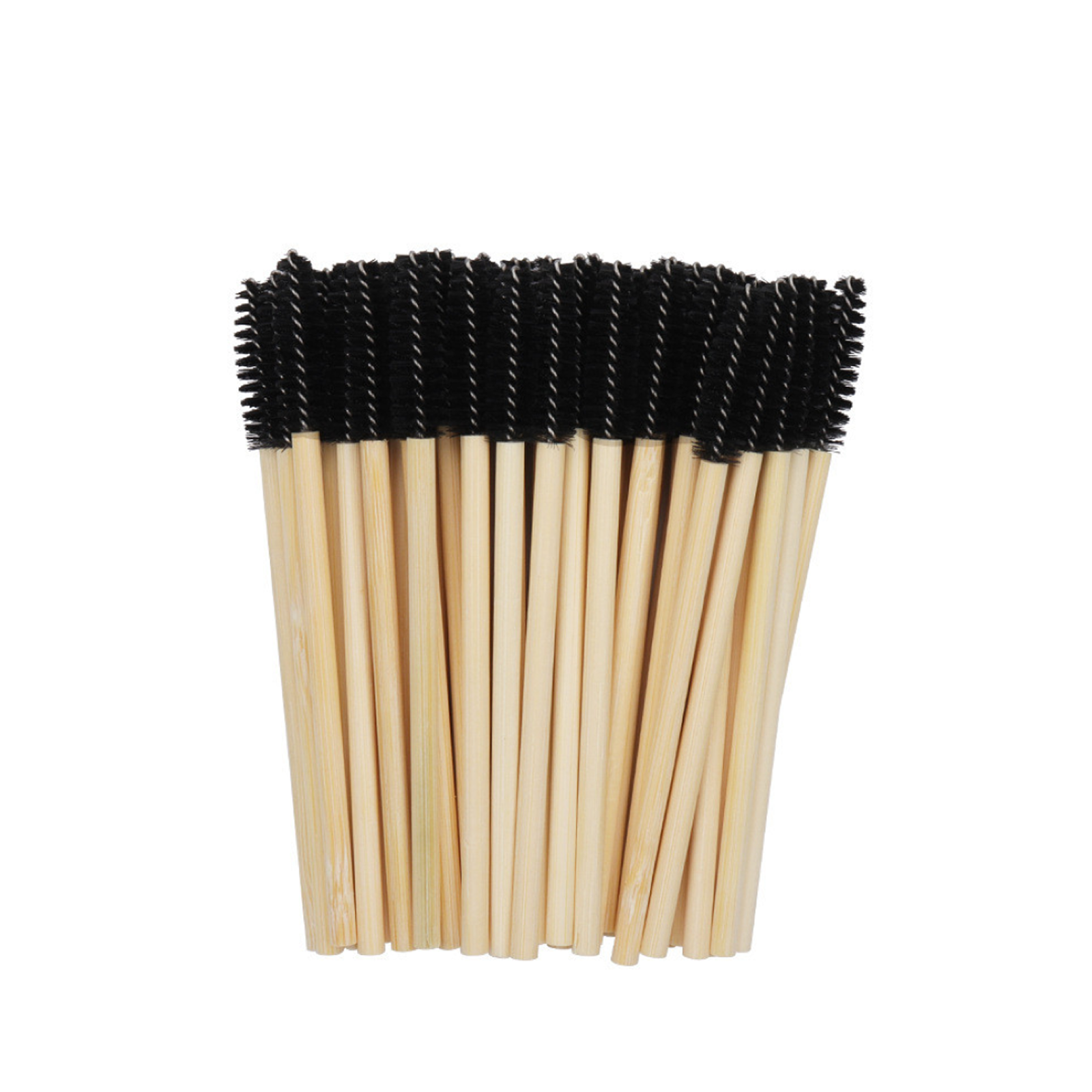 Nylon brushes with bamboo handle 1 pack (50 pcs)