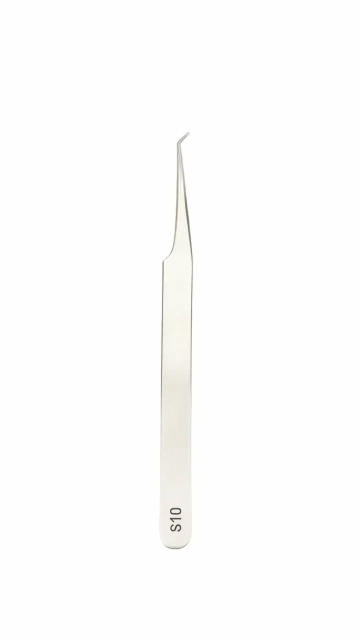 MARY LASH Diamond Coated Curved Volume Lash Tweezers | Professional Lash Extension Tool