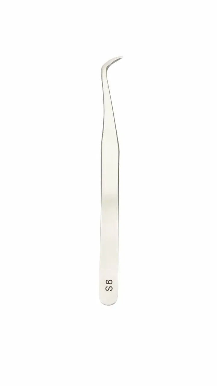 MARY LASH Diamond Coated Curved Volume Lash Tweezers | Professional Lash Extension Tool