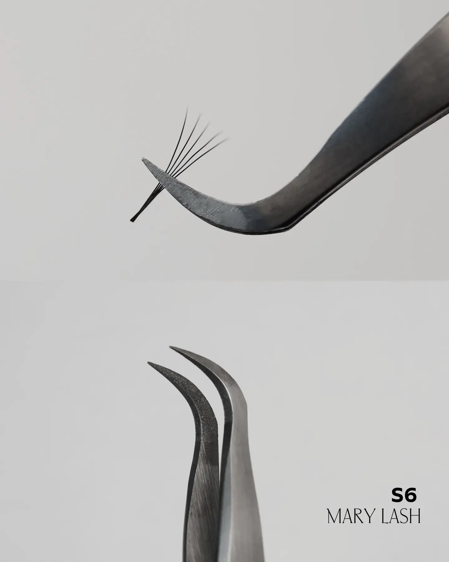 MARY LASH Diamond Coated Curved Volume Lash Tweezers | Professional Lash Extension Tool